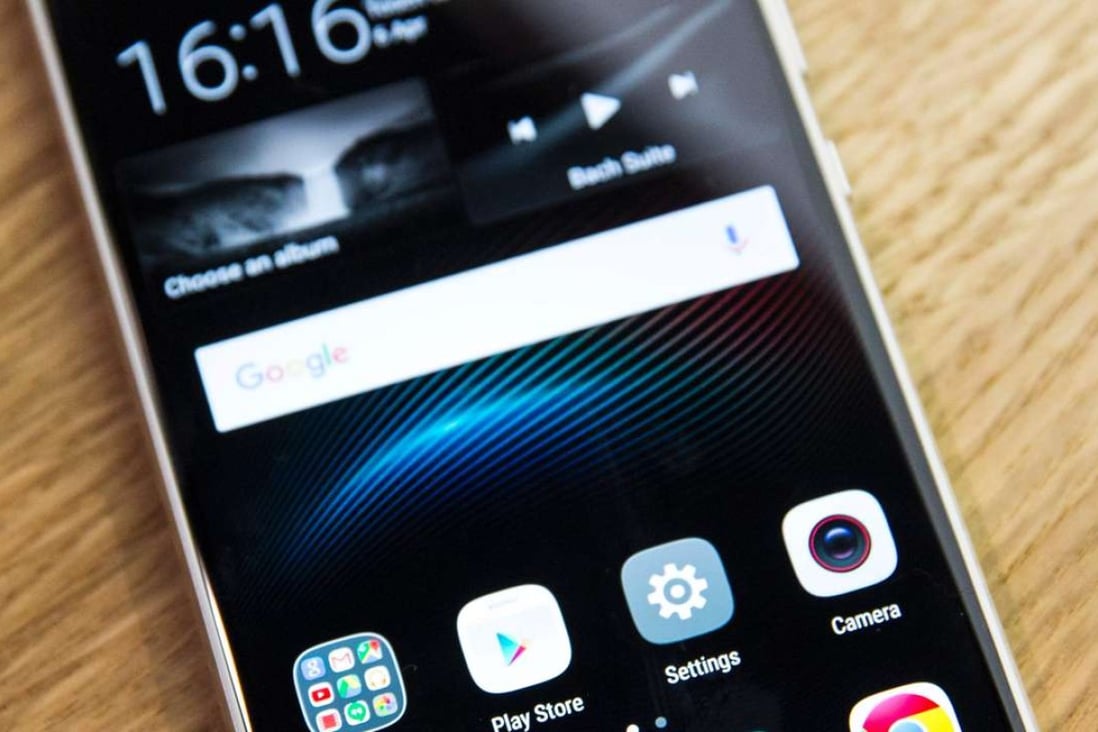 The P9 smartphone by Chinese tech company Huawei Photo: AFP, Jack Taylor