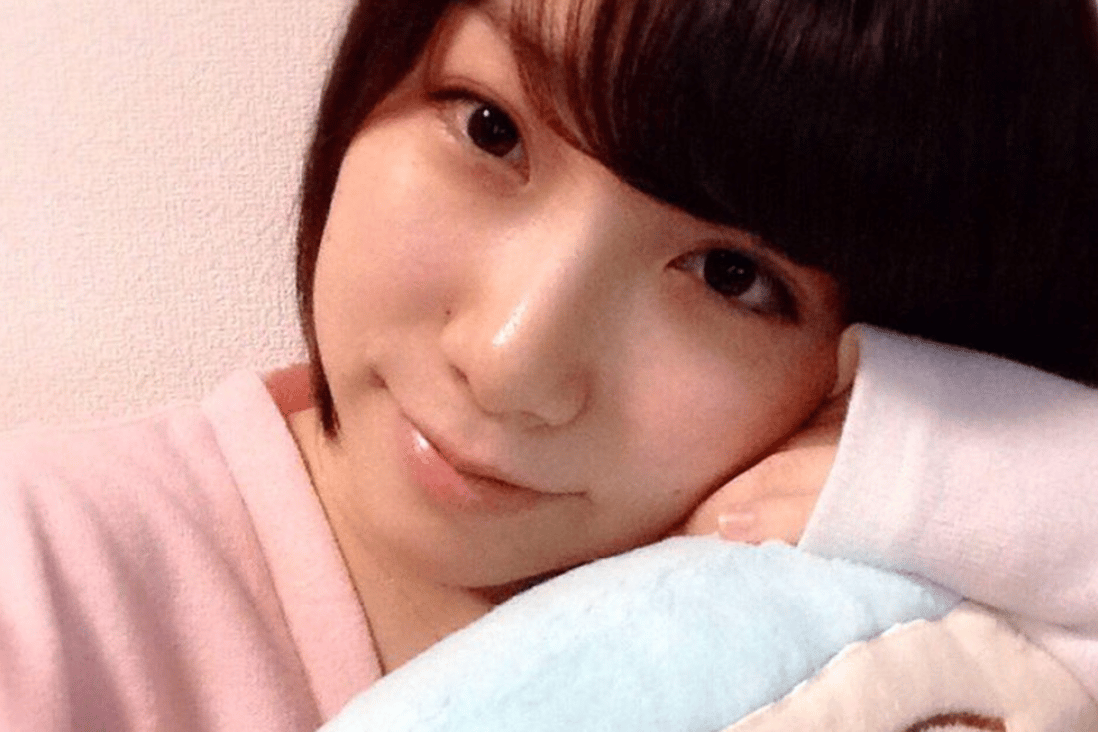 Japanese pop idol Mayu Tomita, in a picture she shared on social media. Photo: Twitter