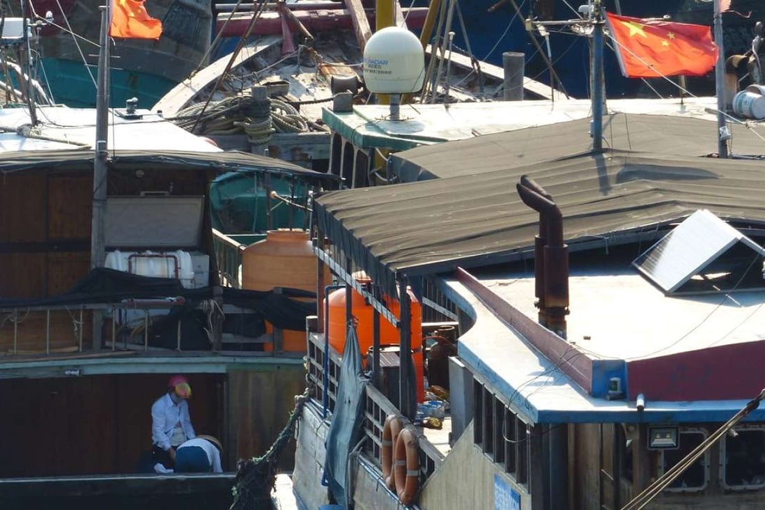 Fishing vessels in the port of Tanmen, Hainan province. Photo: Zhen Liu
