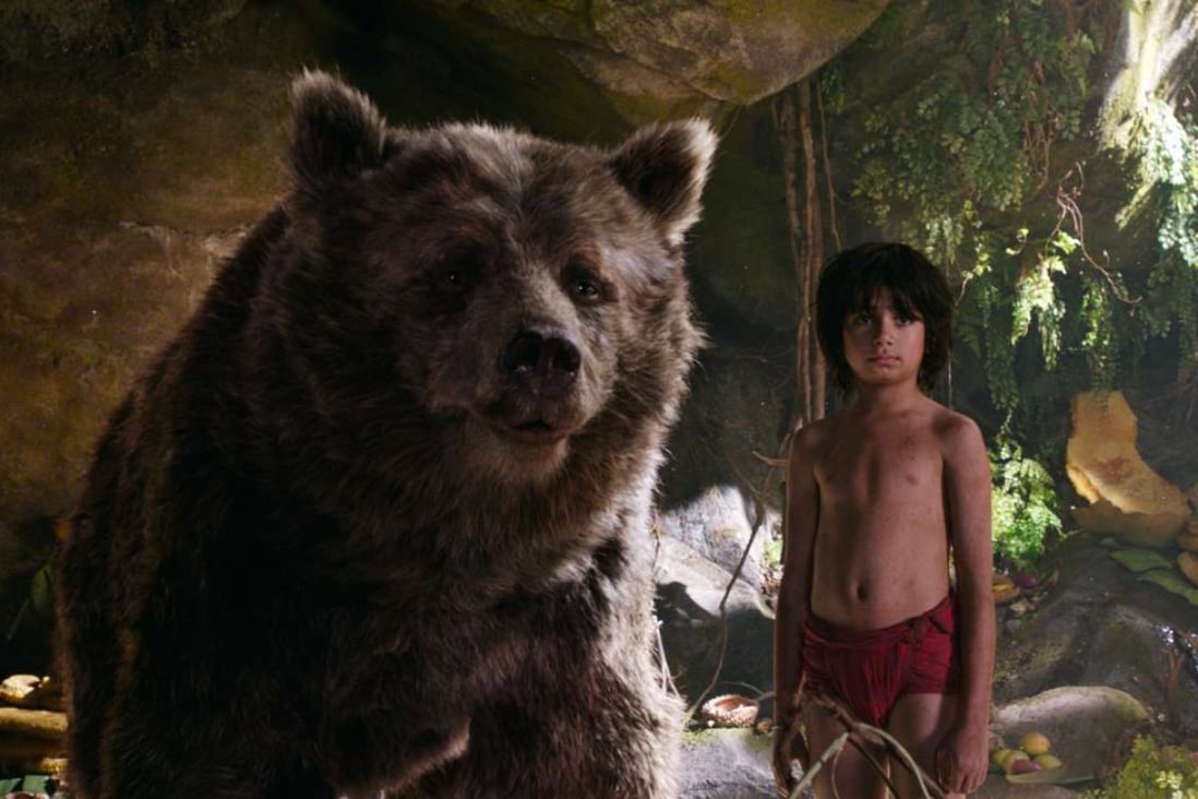 Mowgli (played by Neel Sethi) and Baloo (voiced by Bill Murray) in The Jungle Book (category: IIA). Directed by Jon Favreau, the film’s other main characters are voiced by Ben Kingsley and Idris Elba
