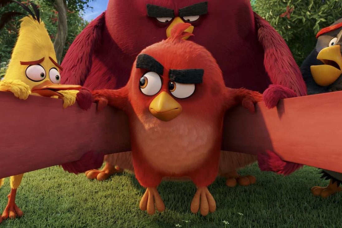 Red (voiced by Jason Sudeikis) prepares to take flight in The Angry Birds Movie (category I), which also stars Josh Gad and Danny McBride and is directed by Clay Kaytis and Fergal Reilly.