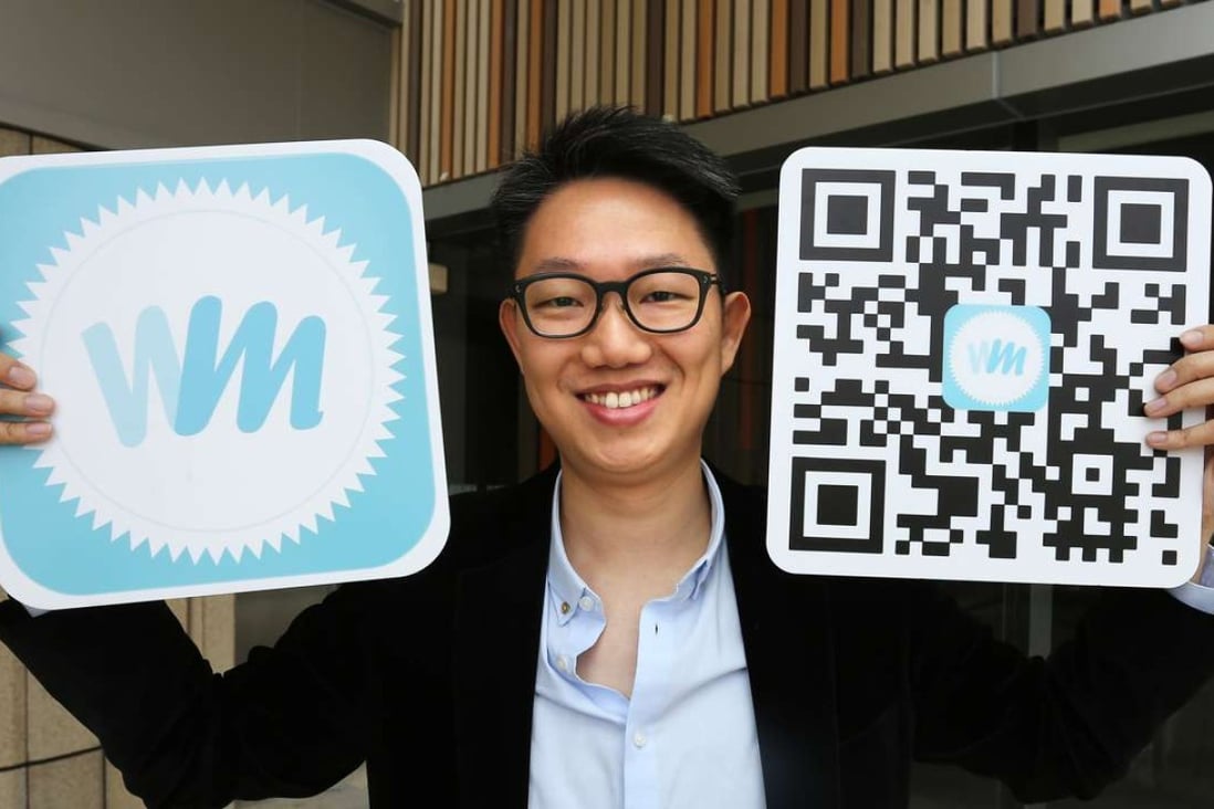 Dennis Cheung from start-up ShowMuse is seen at Hong Kong Science Park. Co-sharing workspaces are becoming more popular among start-ups in the city. Photo: Jonathan Wong