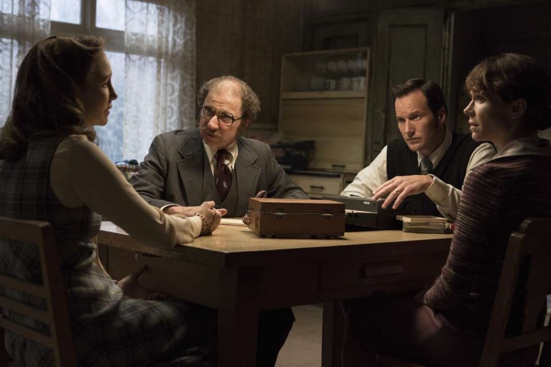 From left: Vera Farmiga, Simon McBurney, Patrick Wilson and Frances O'Connor in a still from The Conjuring 2 (category IIB) directed by Ja,es Wan