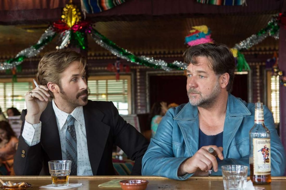 Russell Crowe (right) and Ryan Gosling in The Nice Guys (category IIB), which is directed by Shane Black.