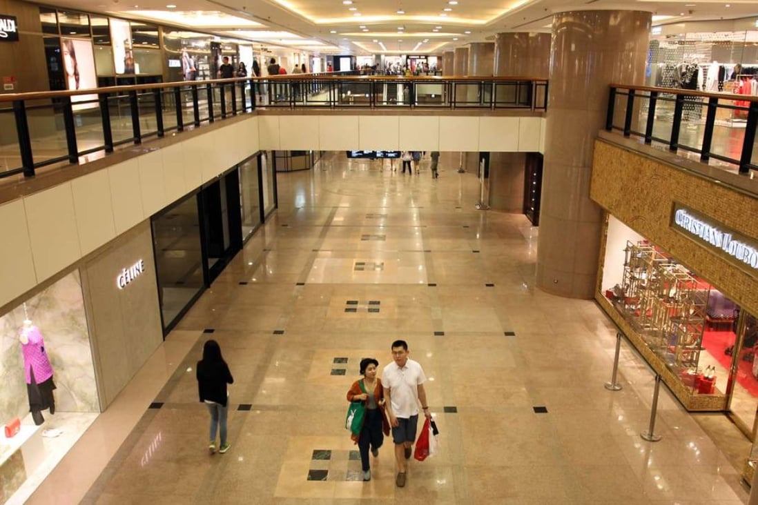 Harbour City saw retail sales fall almost 20 per cent year on year in the first quarter. Photo: May Tse
