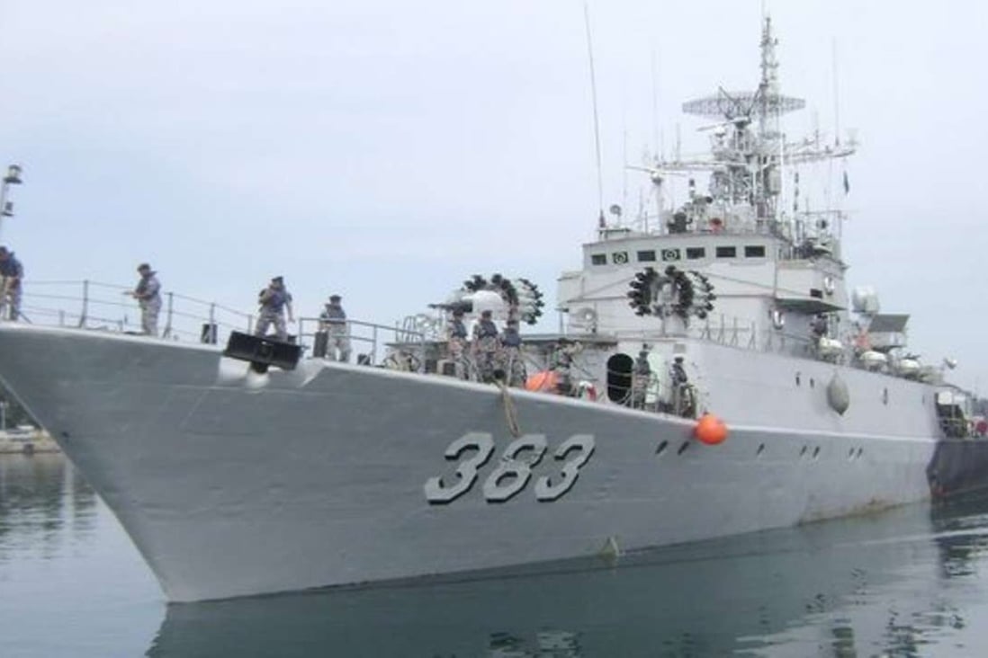The Indonesian warship KRI Imam Bonjol-383, which detained the Chinese vessel. File Photo