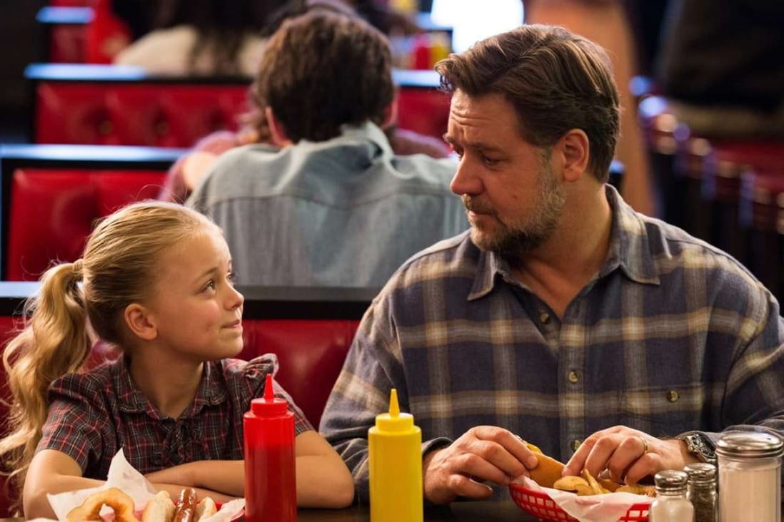 Russell Crowe and Kylie Rogers play father and daughter in Fathers and Daughters (category: IIB). The film also stars Amanda Seyfried and is directed by Gabriele Muccino