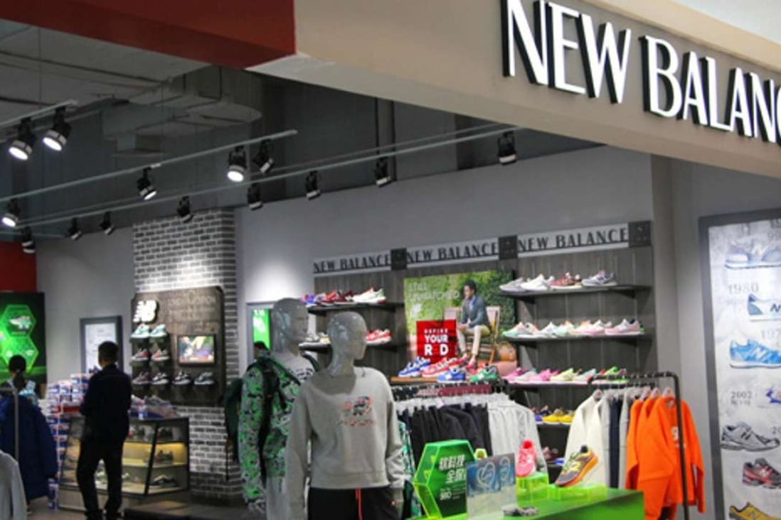 A New Balance store in Zhengzhou in Henan province. Photo: SCMP Pictures