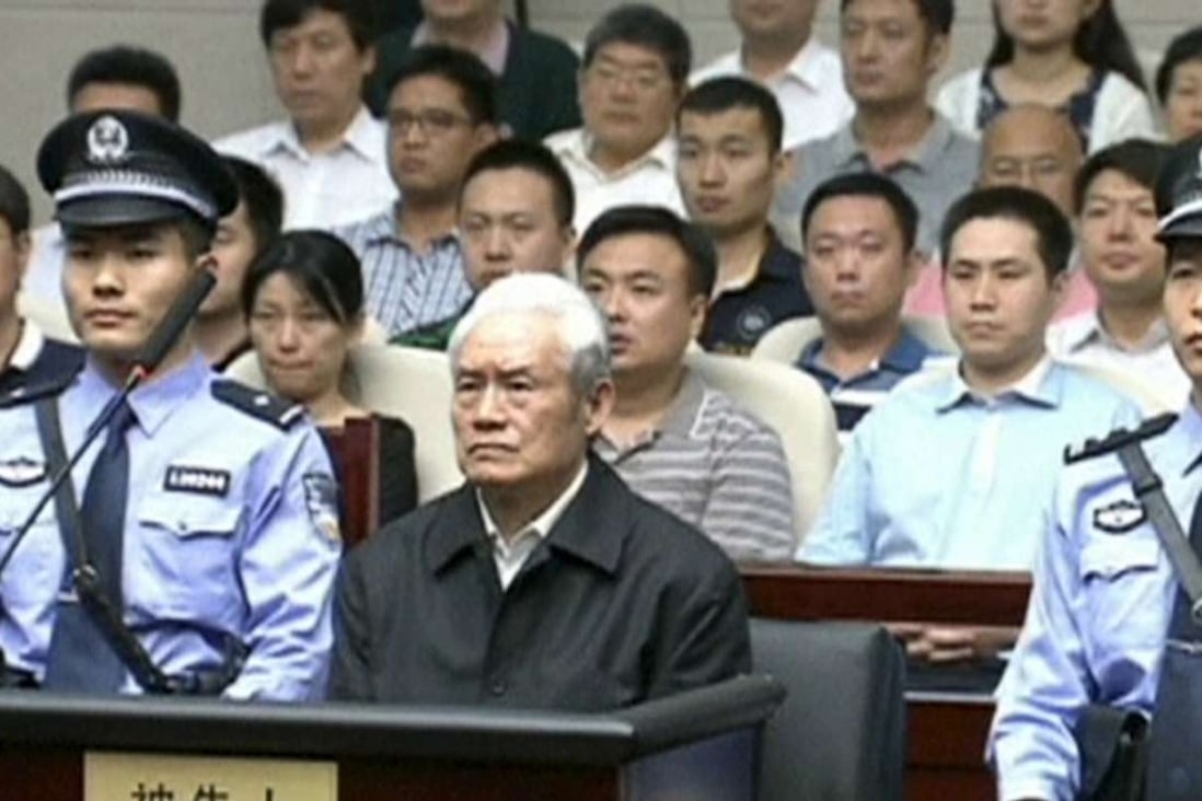 Zhou Yongkang, China's former domestic security chief, was jailed for life in June after being convicted of accepting bribes, abusing power and deliberately disclosing state secrets. Photo: Reuters