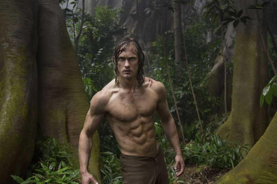 Alexander Skarsgard shows the results of weight training and a strict diet in his portrayal of the titular character in The Legend of Tarzan.