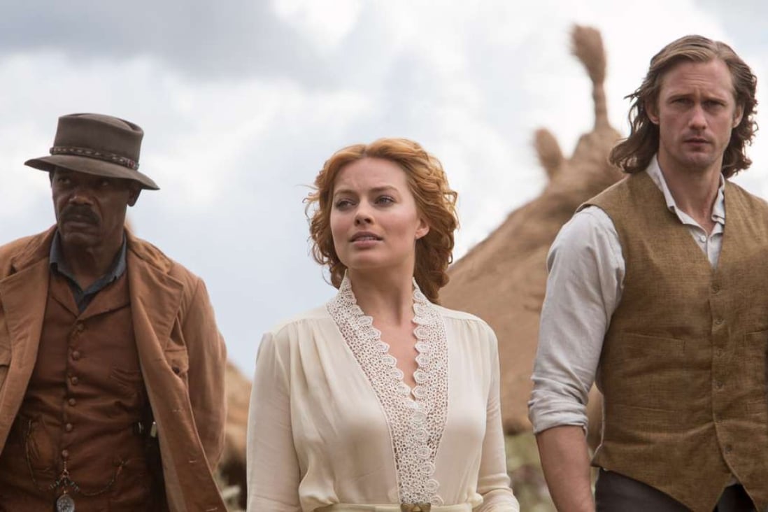 (From left) Samuel L. Jackson, Margot Robbie and Alexander Skarsgard in The Legend of Tarzan (category: IIA), directed by David Yates..
