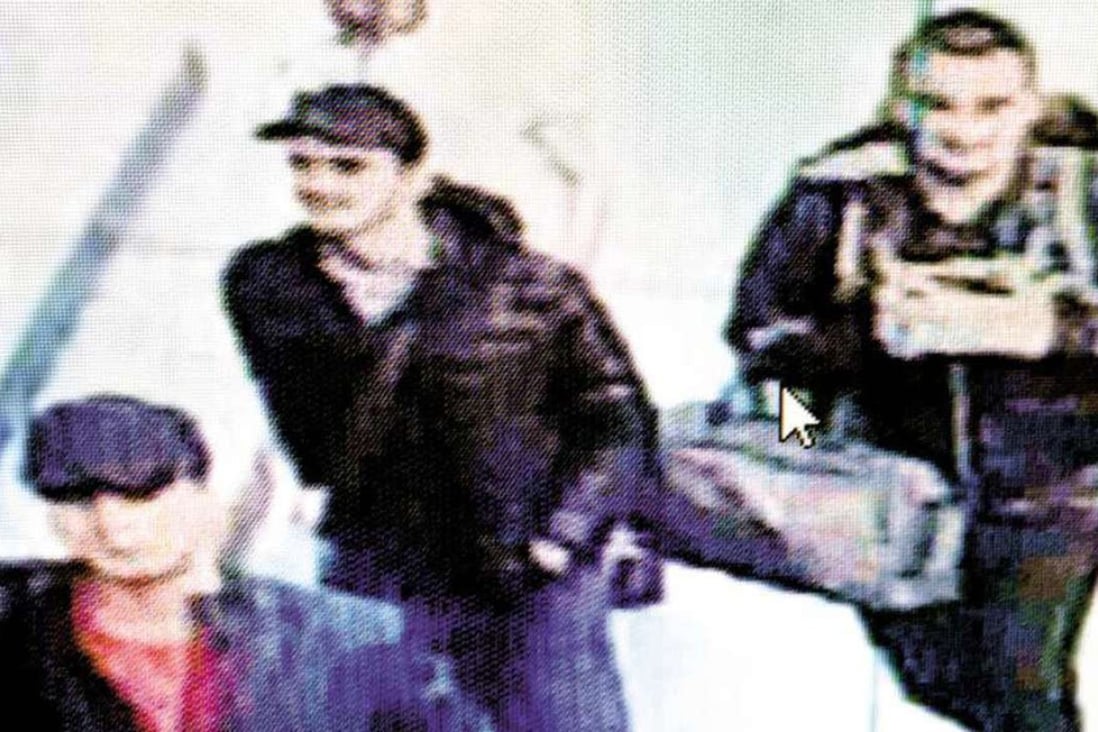 CCTV image shows three men believed to be the attackers. Photo: AFP
