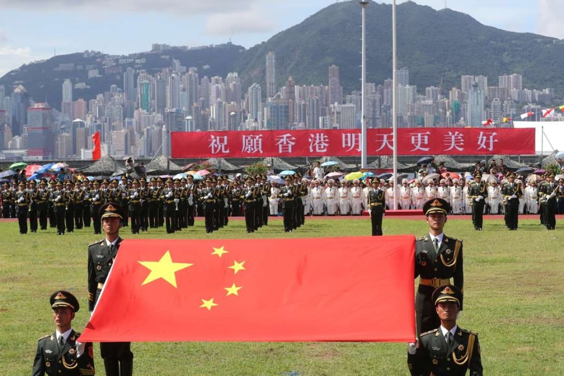 Thousands of citizens visited the Stonecutters PLA Barracks on July 1 to celebrate the 19th anniversary of the establishment of the Hong Kong Special Administrative Region. Photo: Edward Wong