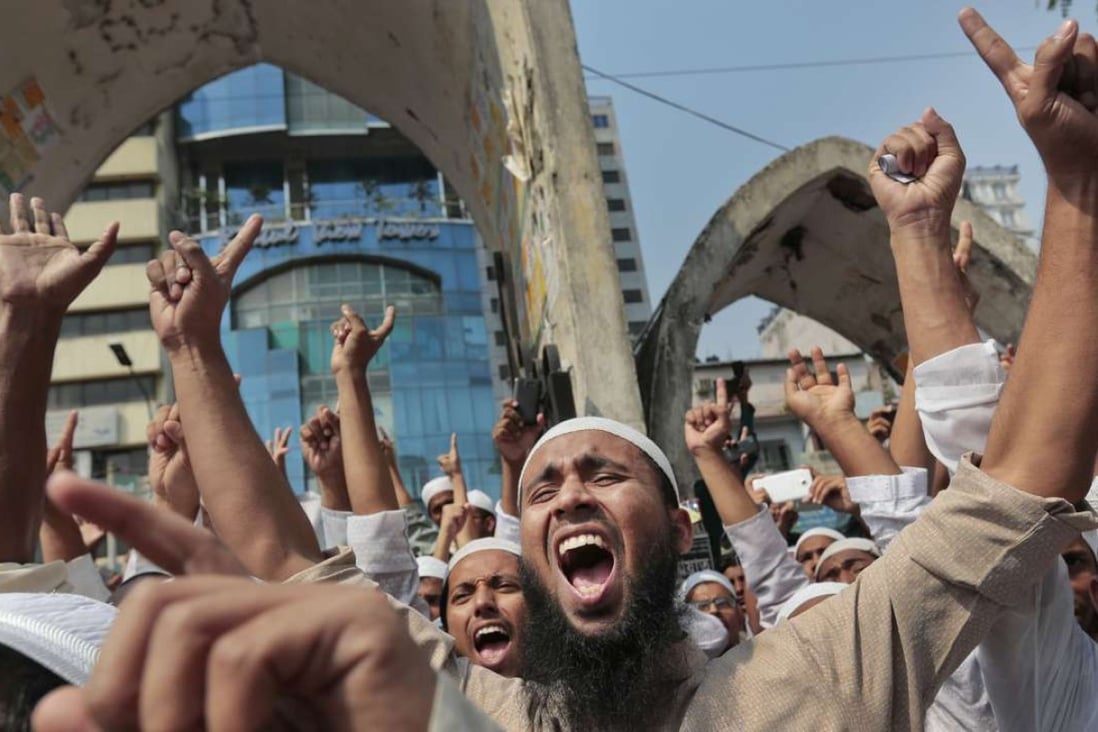 Many Bangladeshis are yearning for Islamic rule since the country won independence from Pakistan in 1971, analysts say. Photo: AP