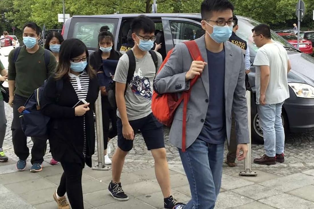 Relatives of the injured Hong Kong victims arrive at a hospital in Wuerzburg. Photo: Christy Leung