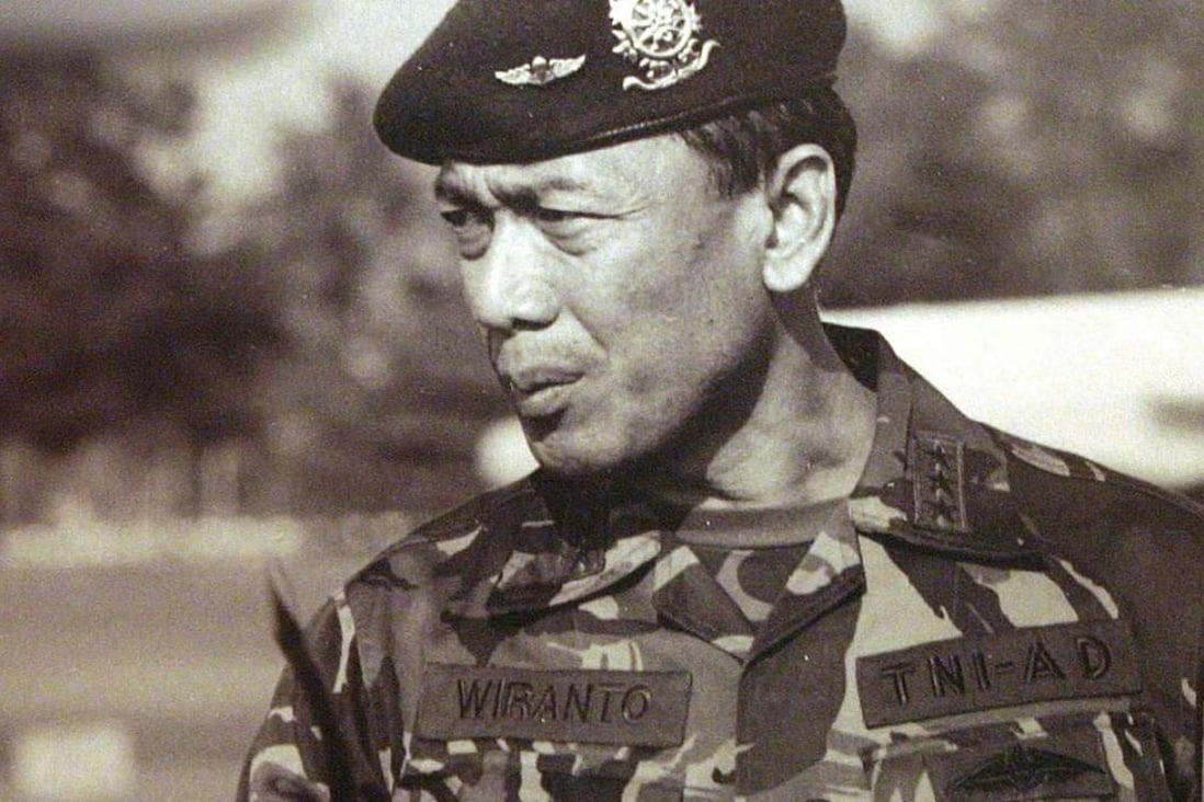 Wiranto, a former general who was head of the military in 1999 when Indonesia’s army committed serious human rights abuses in East Timor, was named the minister for security, political and legal affairs. File photo: EPA