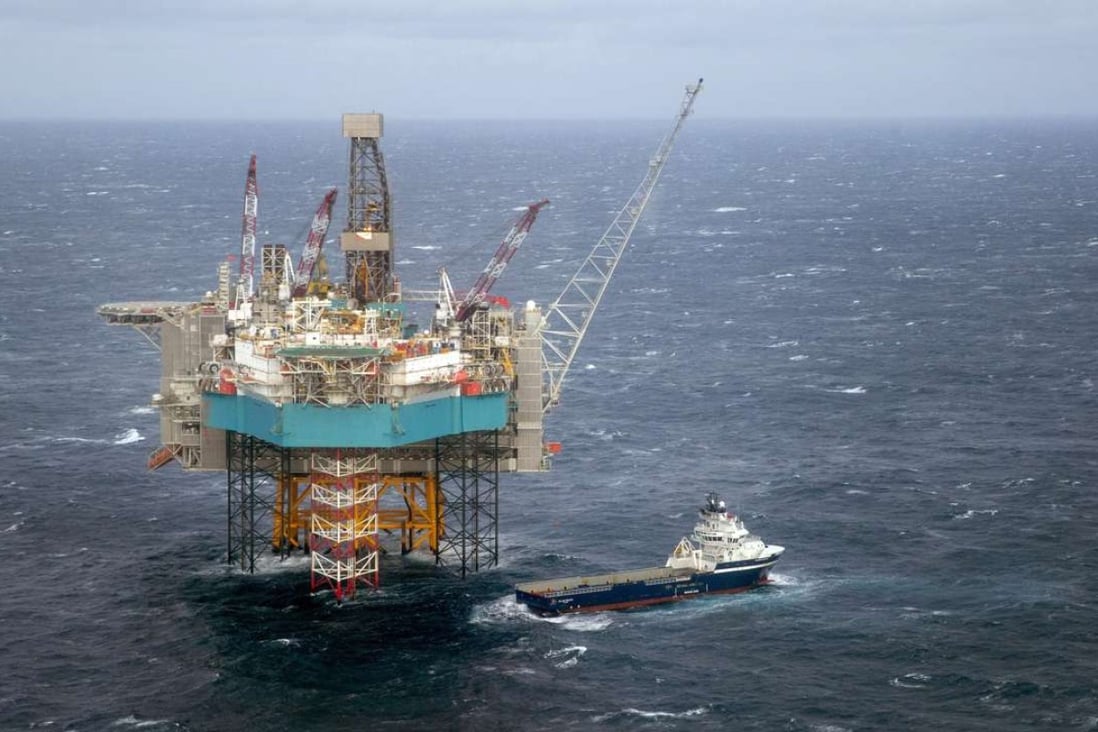 A supply ship at the Edvard Grieg oil field, in the North Sea. Norway is pushing ever farther into the Arctic Ocean in search for more oil and gas. Photo: AP