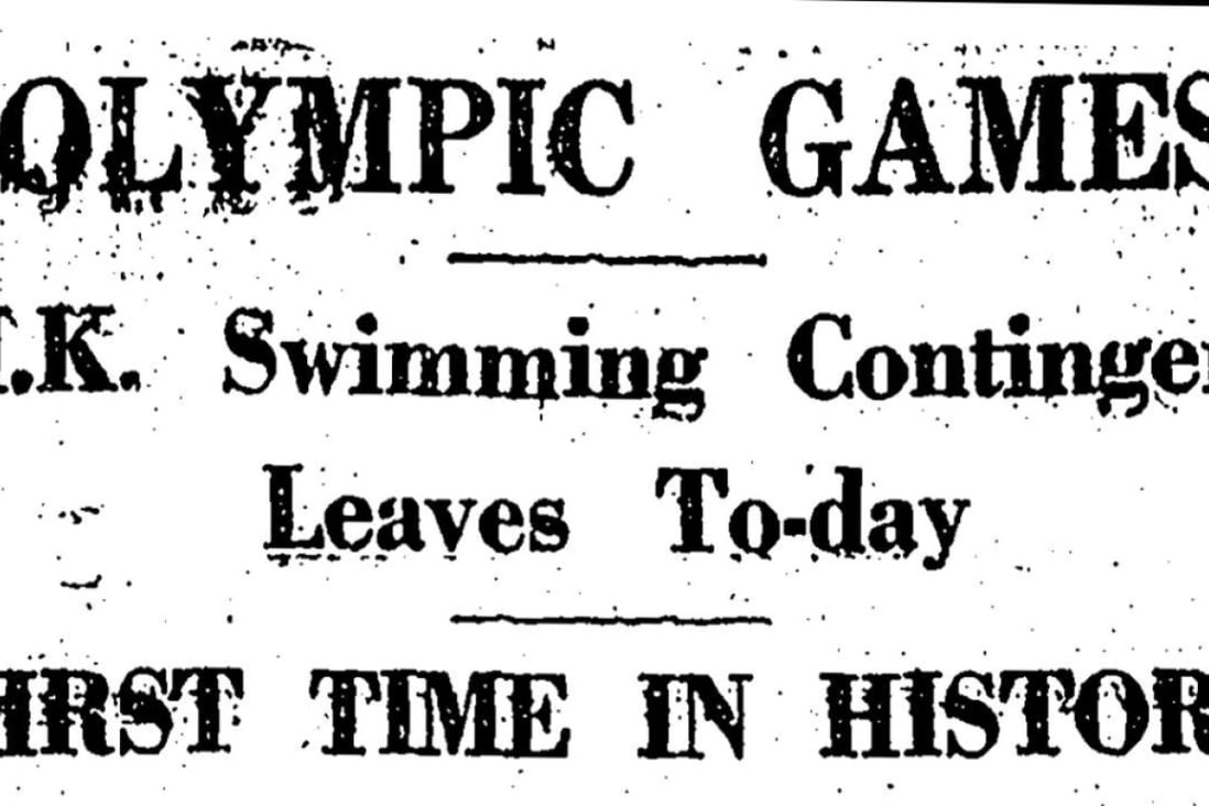 The 1952 Games in Helsinki saw the territory’s swimming team win more hearts than medals