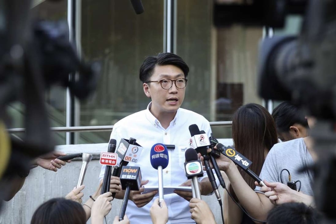 Localist leader Edward Leung Tin-kei has been banned from running in the Legislative Council elections. Photo: Sam Tsang