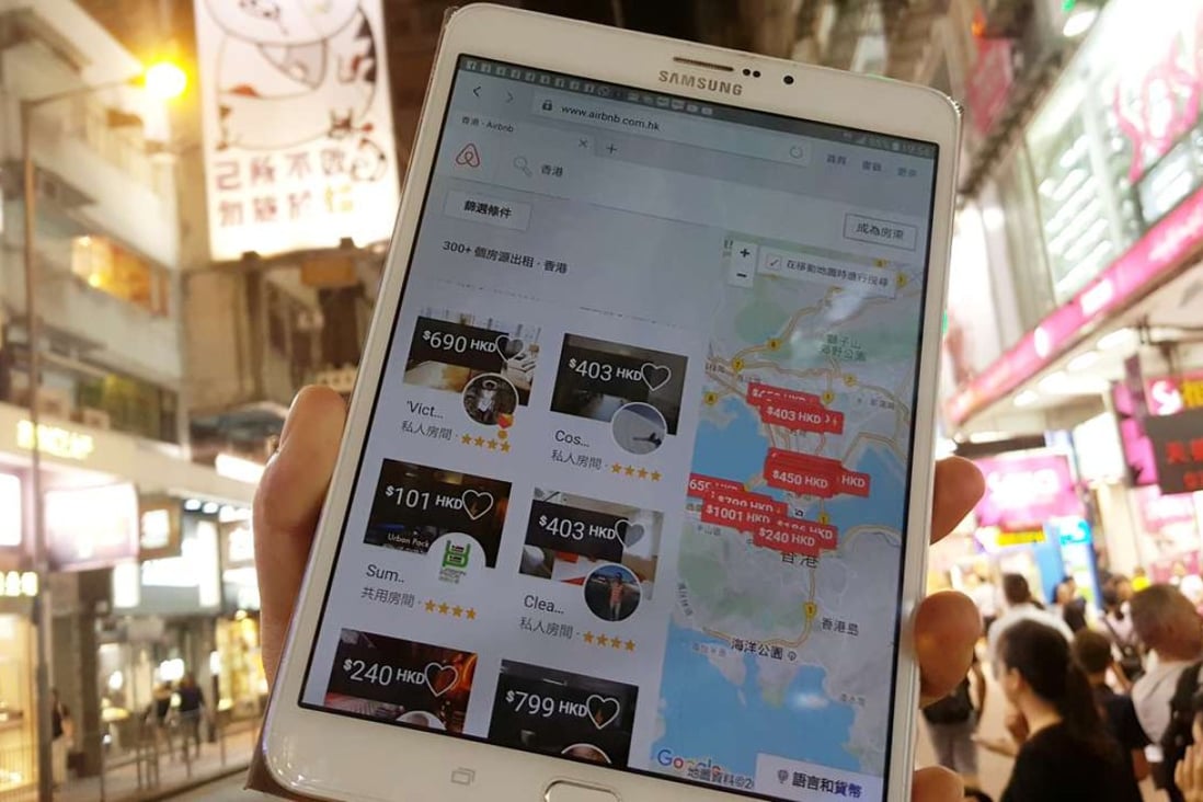 Airbnb listings in Hong Kong have grown by 59 per cent since September to 6,124 rooms or apartments available for rent at the beginning of June. Photo: Martin Chan