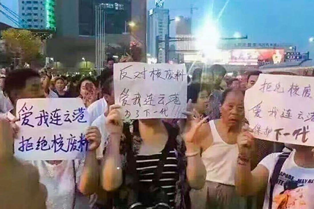 Demonstrators taking part in one of the protests. Photo: SCMP Pictures