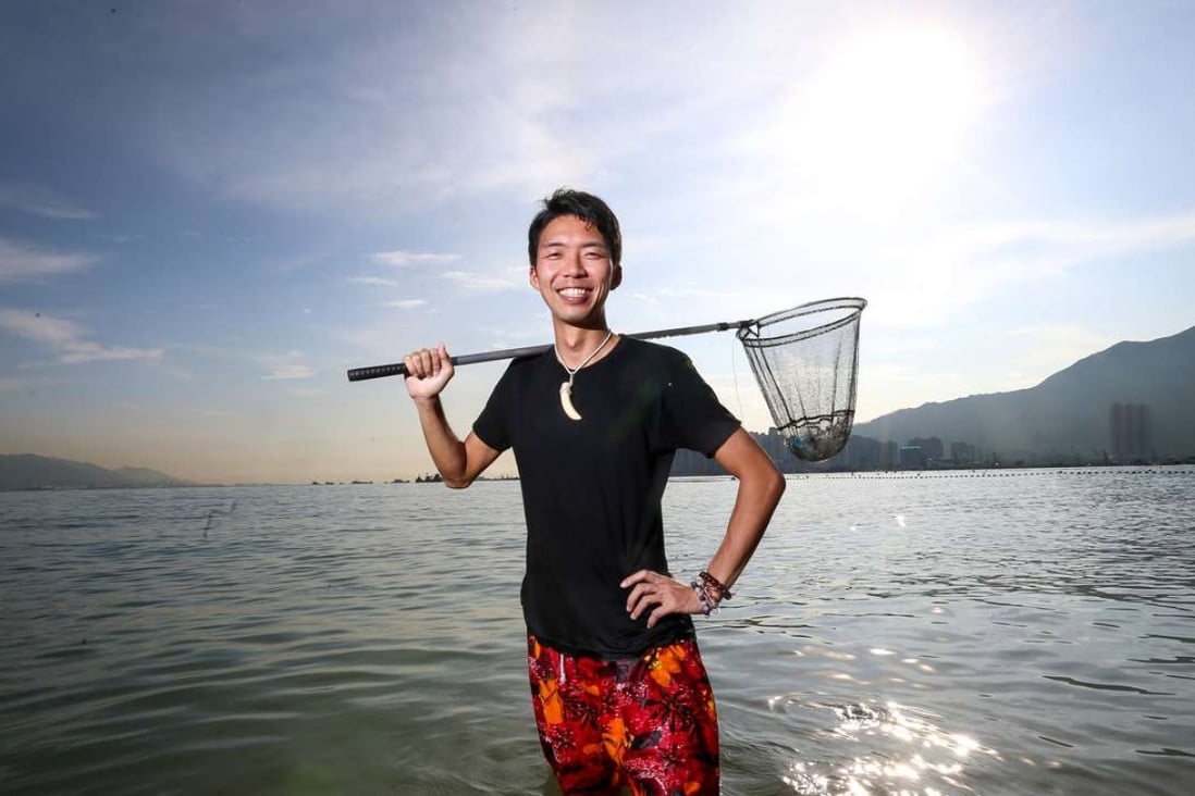 Hiromasa Suzuki carried out a clean-up operation at Gold Coast Beach. Photo: K. Y. Cheng