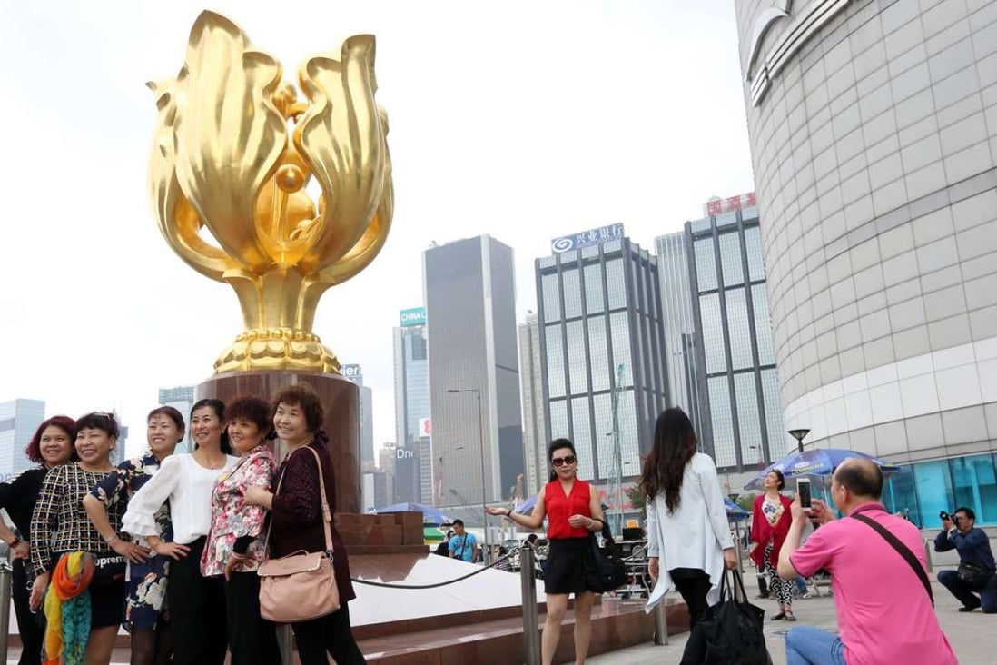 More tourists are expected at Golden Bauhinia Square in Wan Chai. Photo: Nora Tam