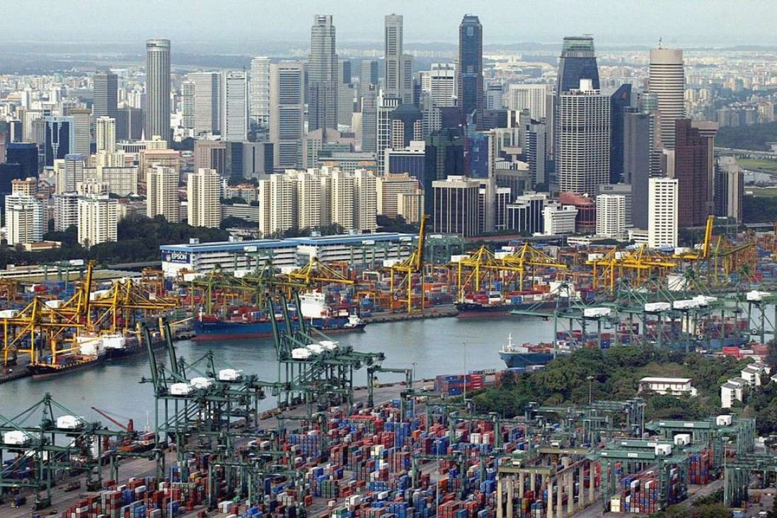 Singapore is the world’s second-busiest container port.  Photo: AFP