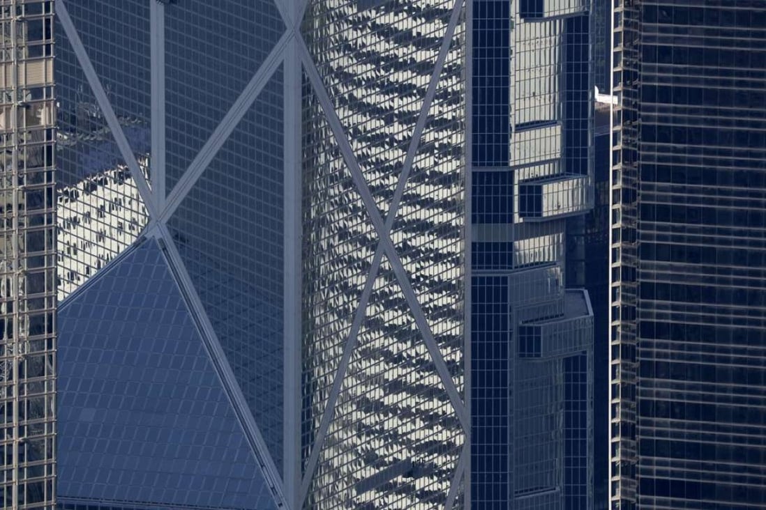 The Bank of China Tower and Cheung Kong Center seen in Hong Kong’s central business district. Photo: Robert Ng