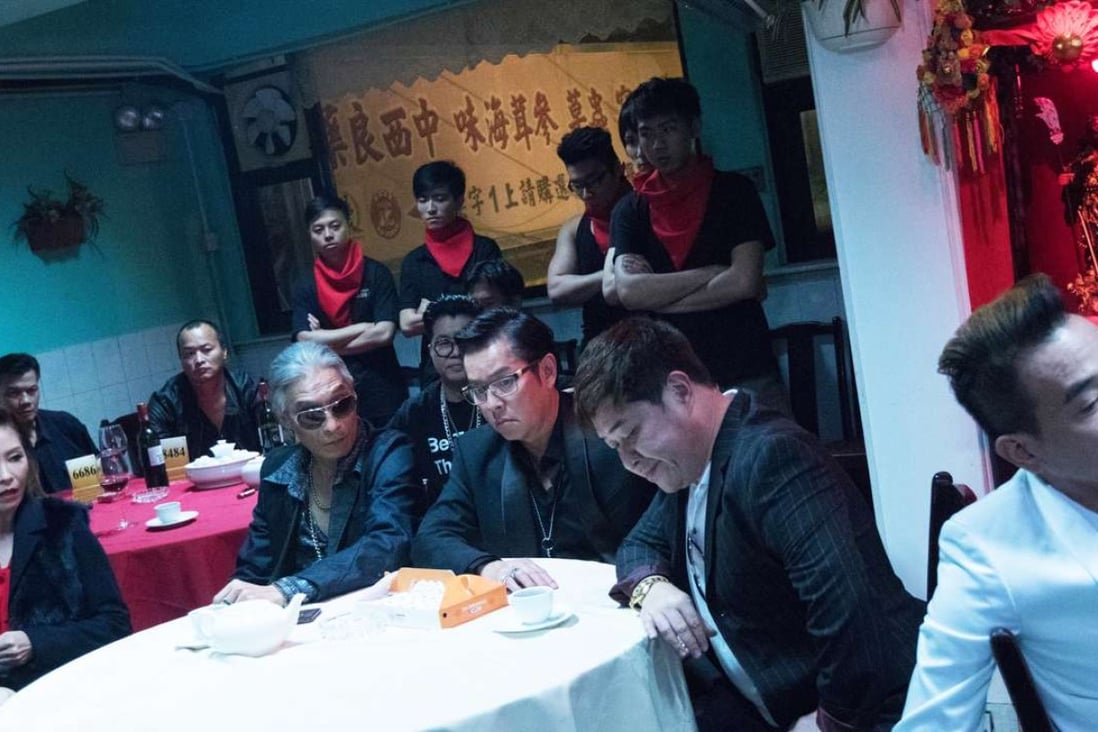 Alan Tam (third from left) and Jordan Chan in the gangster comedy Fooling Around Jiang Hu (category IIB; Cantonese), directed by Lam Chiu-wing.