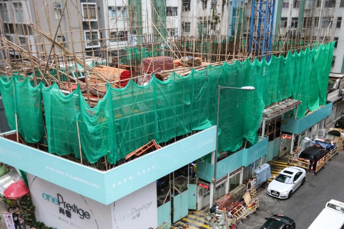Apartments in the One Prestige project at Yuet Yuen Street in North Point will be the tiniest available on Hong Kong island. Photo: Felix Wong