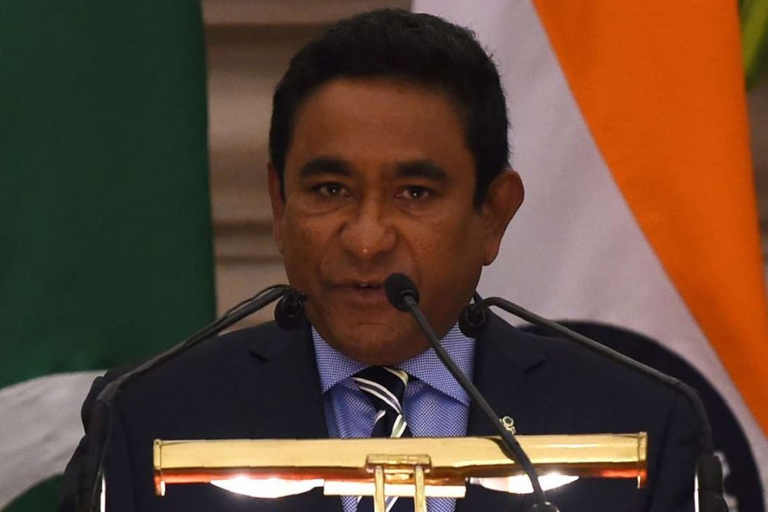 President of the Republic of Maldives Abdulla Yameen. Photo: AFP