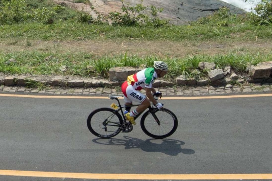Iranian cyclist Bahman Golbarnezhad has died after suffering a cardia arrest following a collision in the men’s road race at the Paralympic Games in Rio. Photo: AP