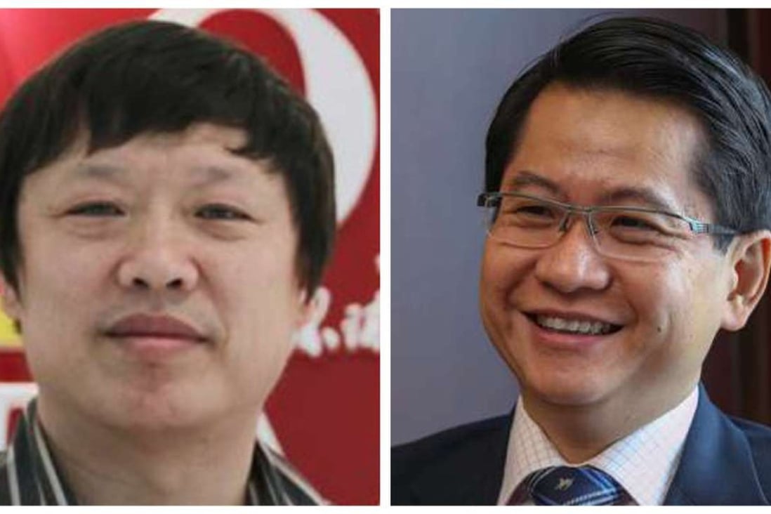 Global Times’ Hu Xijin (left) versus Stanley Loh of Singapore’s Ministry of Foreign Affairs. Photo: SCMP Pictures
