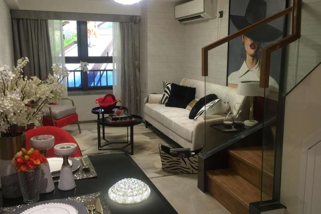 View of the 35 square metre show flat for The Masterpiece in Shenzhen. Photo: SCMP Pictures