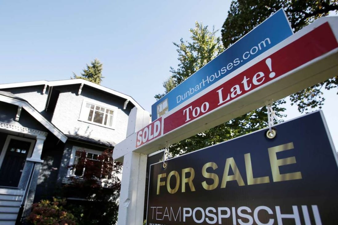 Nationally, home prices rose 15 per cent in August from a year earlier, up 31 per cent and 17 per cent in Vancouver and Toronto. Photo: Reuters