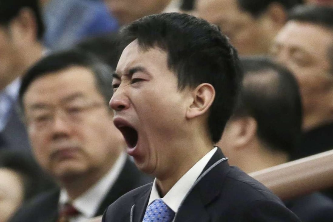 Yawning helps the brain cool down. Photo: Reuters