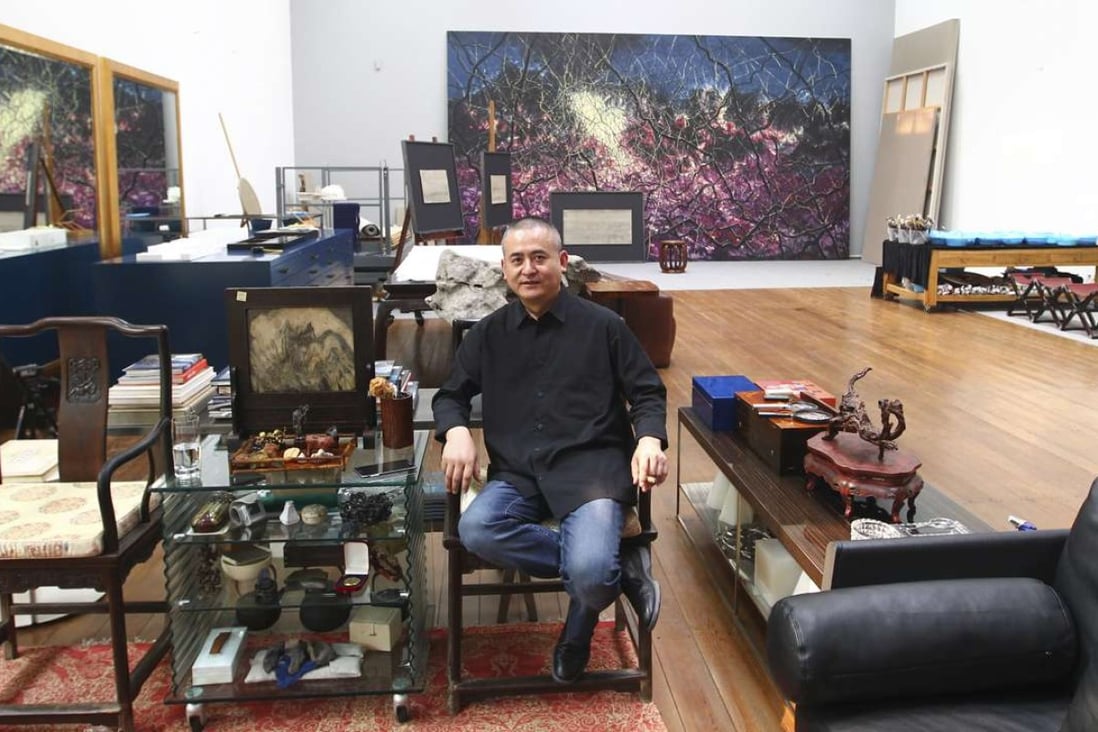 Zeng Fanzhi at his studio in Beijing. Photo: Simon Song