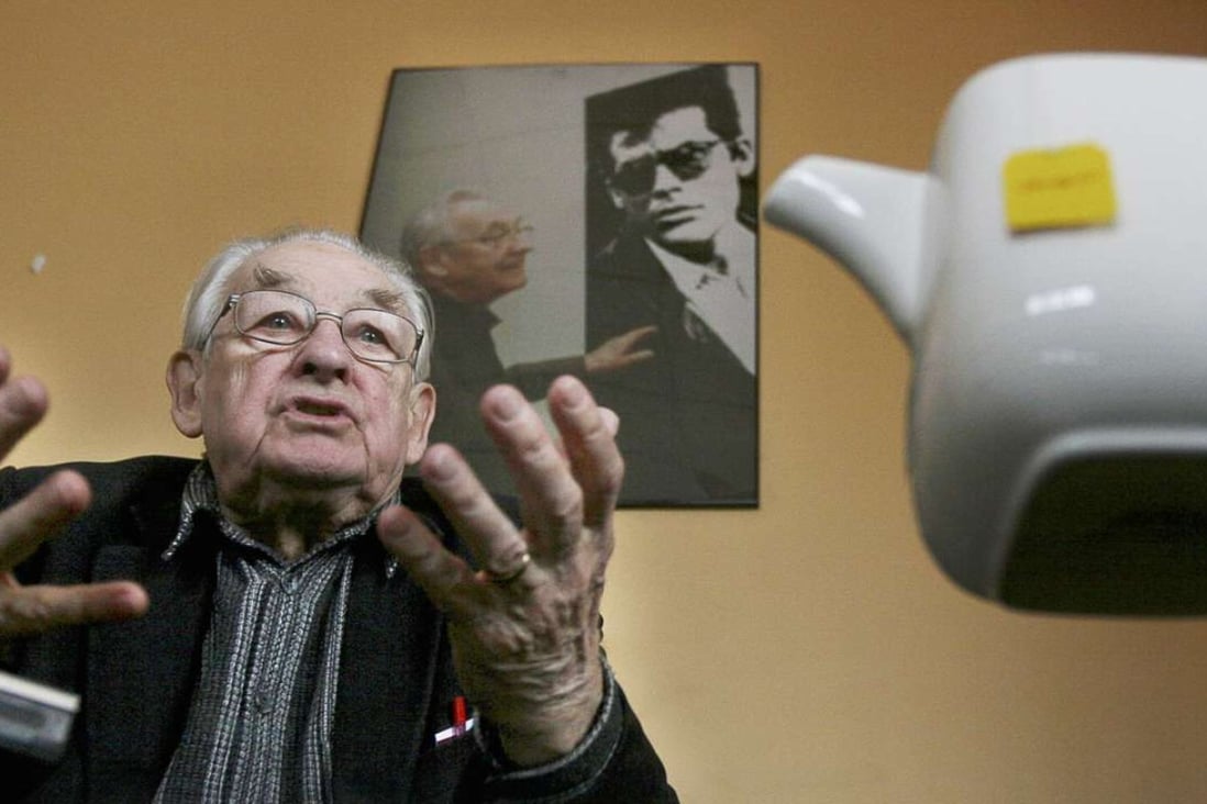 Andrzej Wajda discusses his film Katyn in a 2007 interview. The director whose work launched the “Polish school of cinema” has died, aged 90. Photo: AP