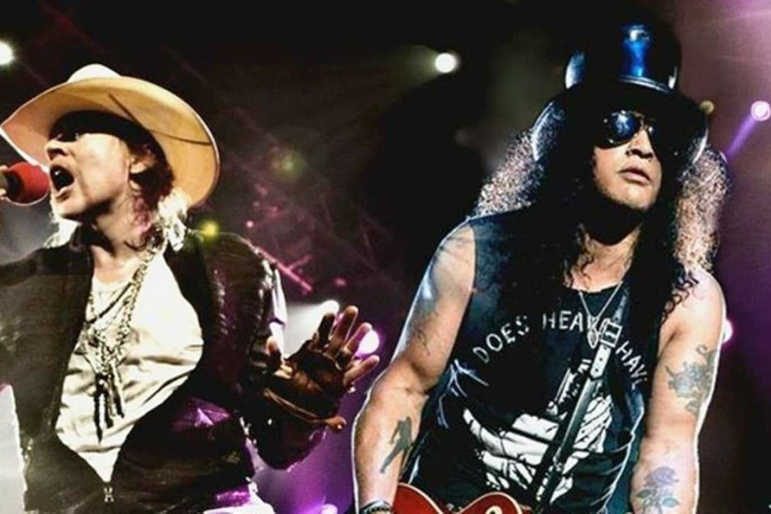 Axl Rose and Slash of Guns N’ Roses earlier this year.