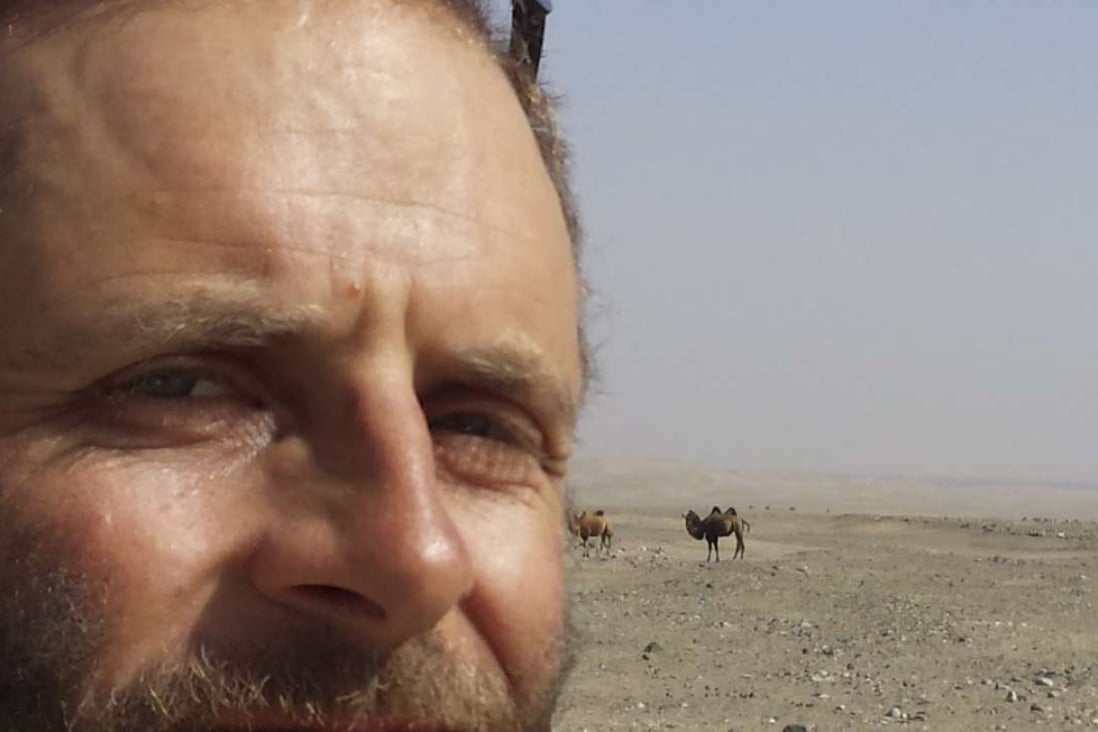 Rob Lilwall comes across some wild camels in the desert near the southern Silk Road. Photos: courtesy of Rob Lilwall