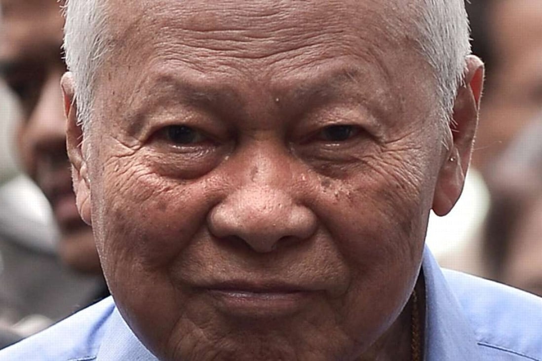 A file picture of Thai Privy Council chairman General Prem Tinsulanonda, named regent pro tempore following the death of the Thai King Bhumibol . Photo: EPA
