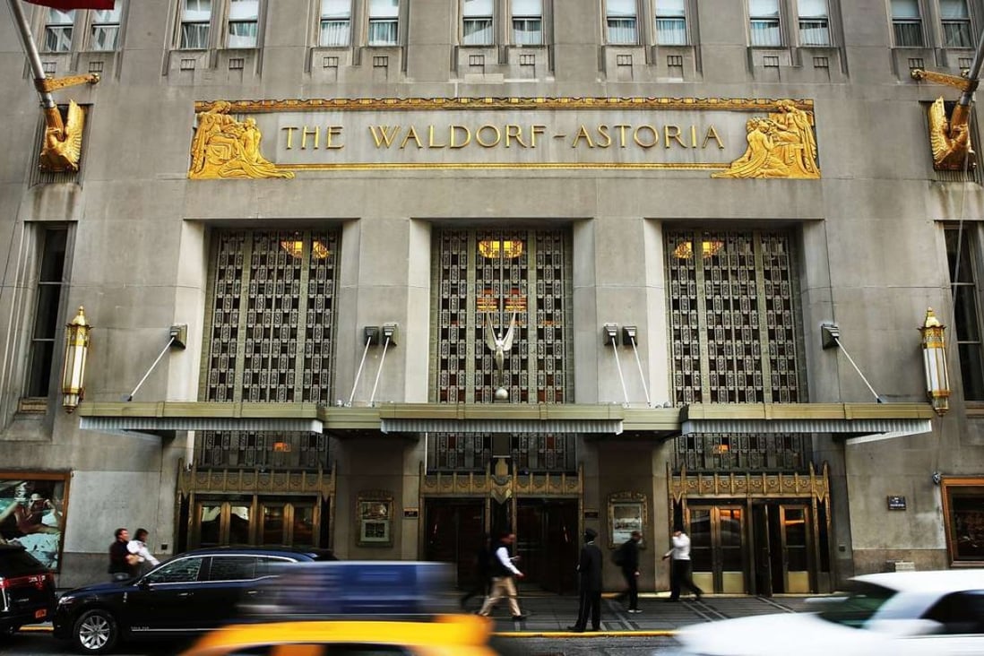 Chinese investors are diversifying their overseas assets as the price of trophy assets, like New York’s Waldorf Astoria hotel, escalates. Photo: AFP