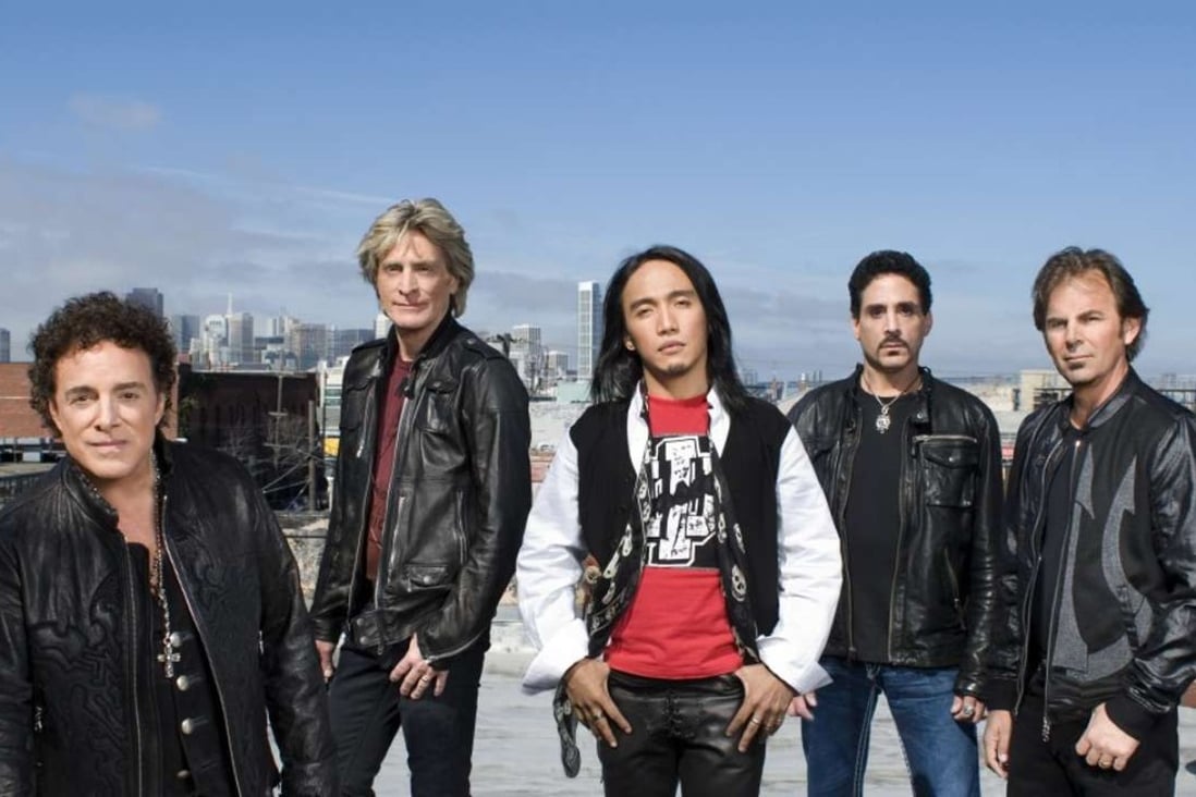 Rock band Journey, with formerly Hong Kong-based Arnel Pineda (centre) as lead singer, play Hong Kong on February 13.
