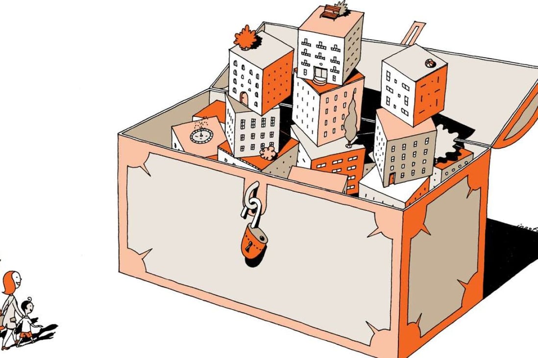 In a better world, the old and young in Hong Kong would no longer need to labour for 30 years to buy a tiny flat because these affordable homes will cost only a third of those offered by private housing estates. Illustration: Ingo Fast