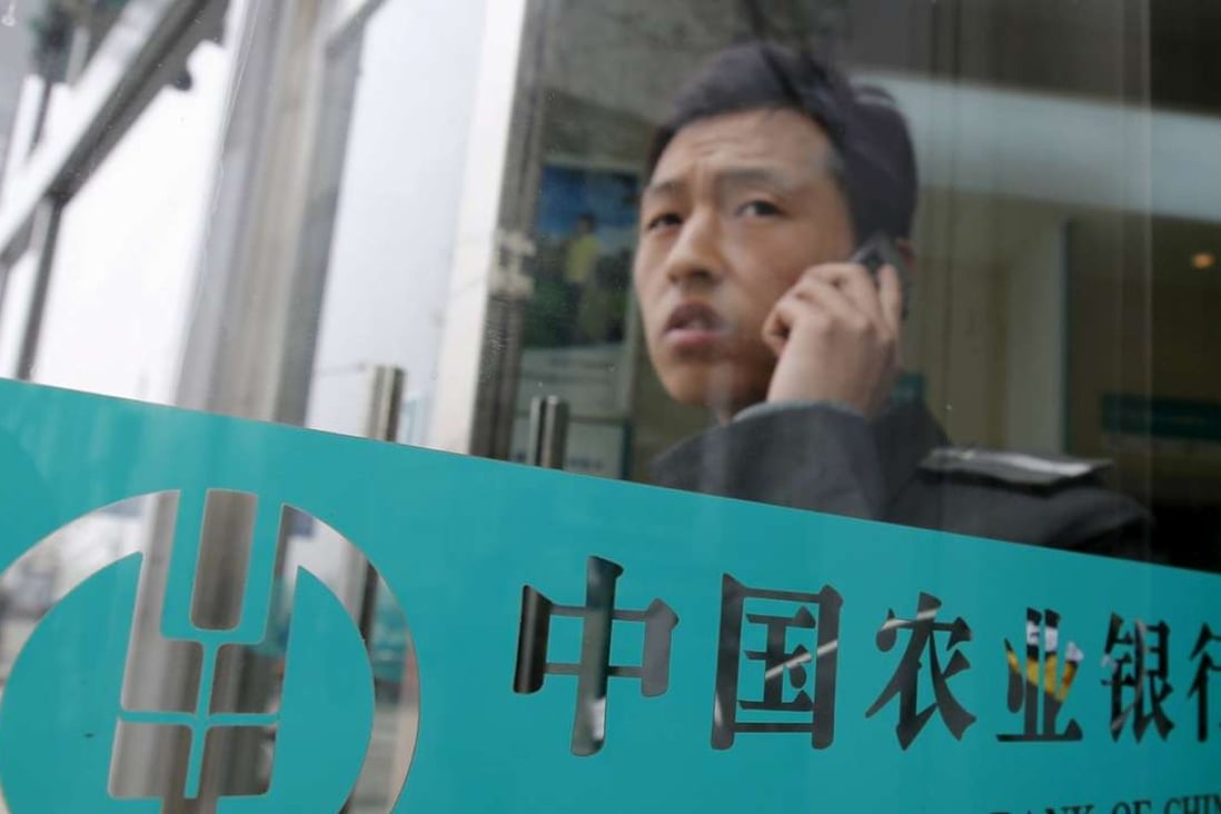 Agricultural Bank of China’s third-quarter profit result was bolstered in part by a decline in expenses following a round of layoffs in the first half. Photo: ReutersS