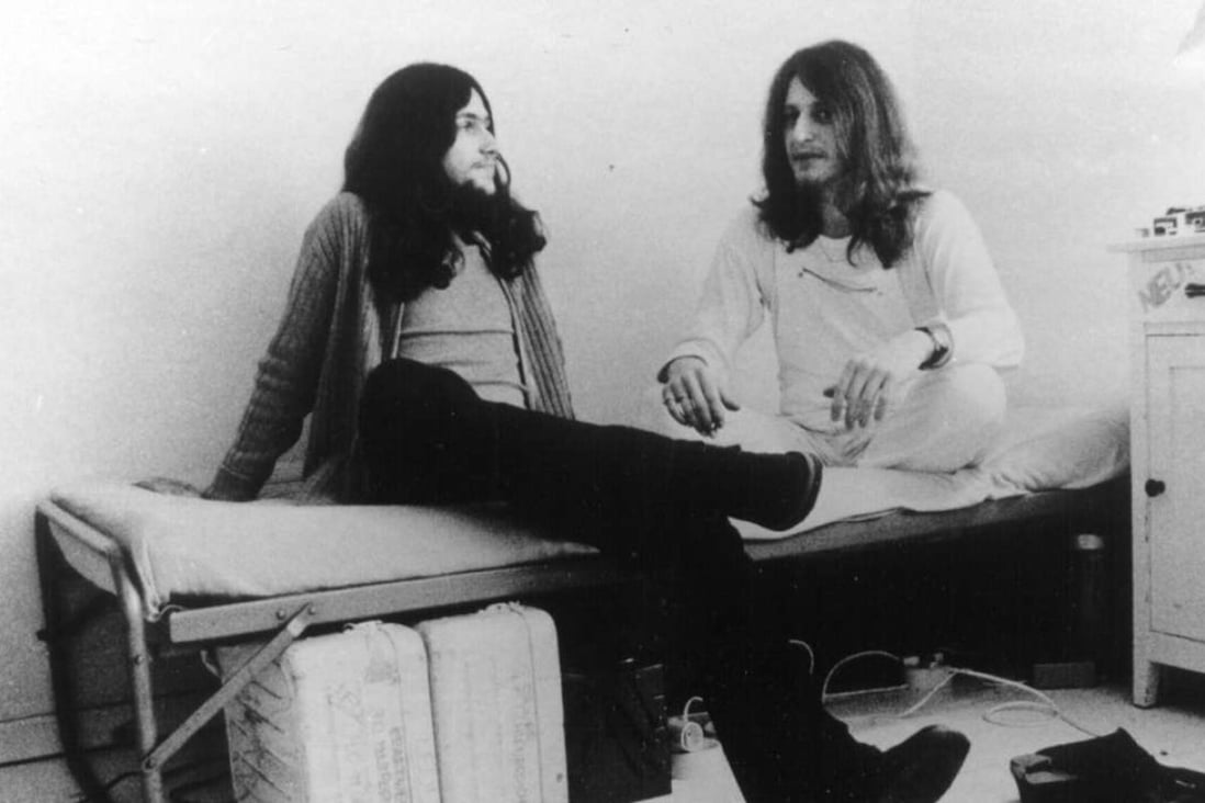 Neu! in 1972 – Klaus Dinger (left) and Michael Rother.