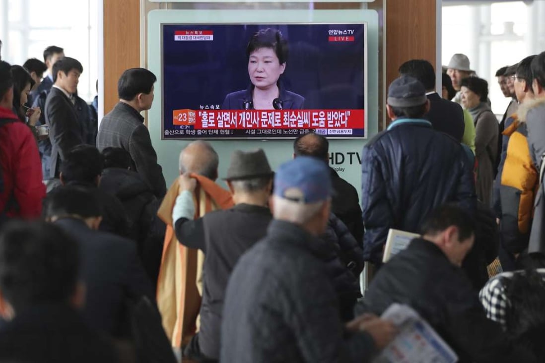 South Koreas Park Agrees To Scandal Probe Denies Cult Links In Televised Address To Nation 4853