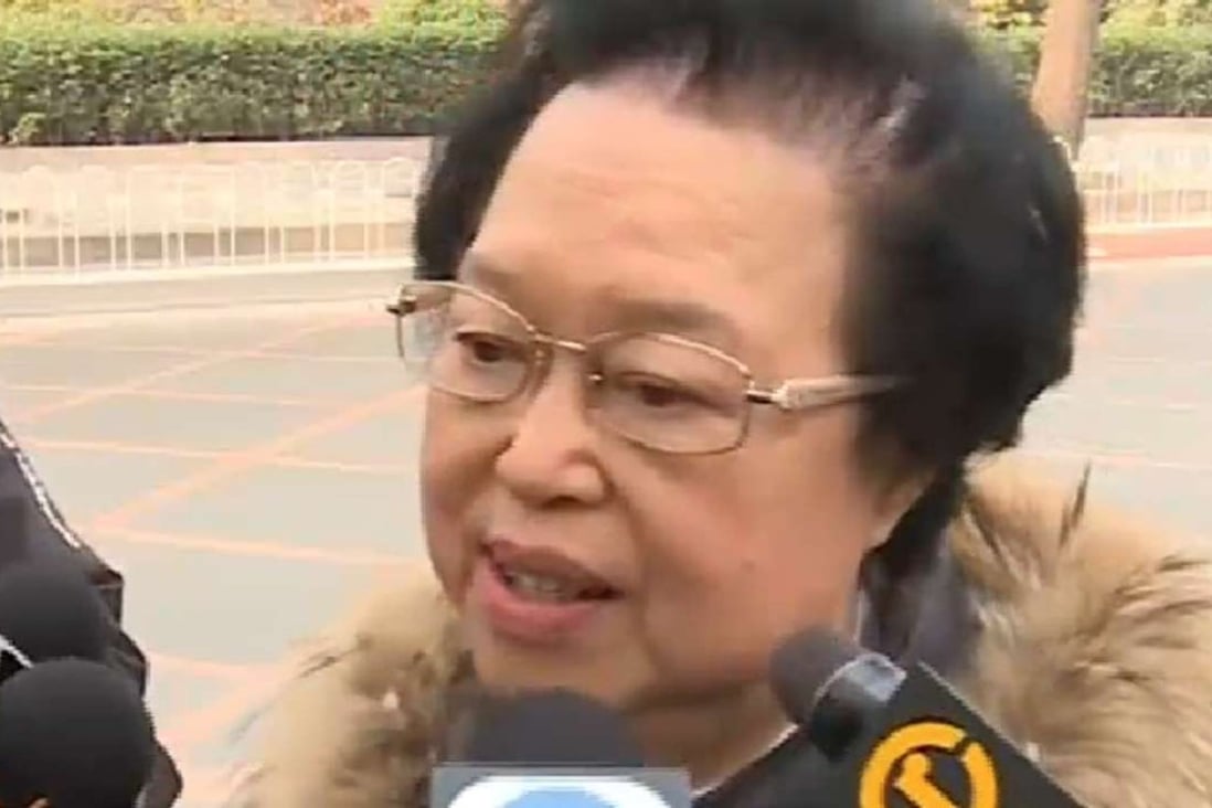 NPC deputy Maria Tam confirms to journalists in Beijing that an interpretation will be made. Photo: SCMP Pictures