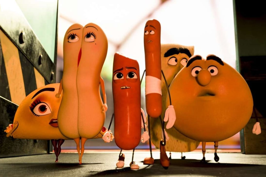 Teresa (voiced by Salma Hayek), Brenda (Kristen Wiig), Barry (Michael Cera), Frank (Seth Rogen), Lavash (David Krumholtz) and Sammy (Edward Norton) are food items which discover the truth about their existence in Sausage Party.